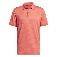 Men's Textured Short Sleeve Polo