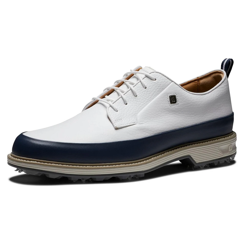 Men's Premiere Series Field LX Spiked Golf Shoe - White/Navy