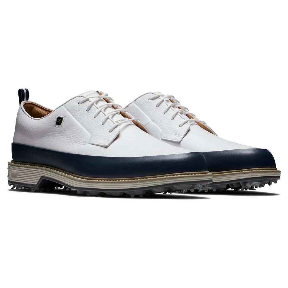 Men's Premiere Series Field LX Spiked Golf Shoe - White/Navy