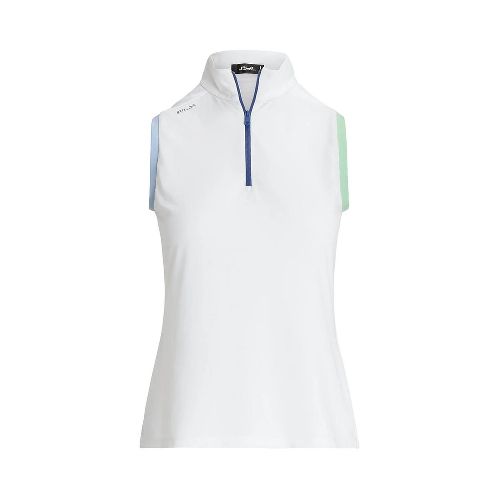 Women's 1/4 Zip Sleeveless Top