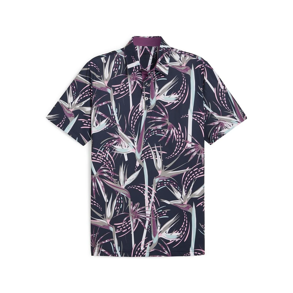 Men's MATTR Birds of Paradise Short Sleeve Polo