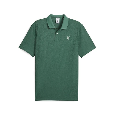 Men's Puma X Quiet Golf Jacquard Paisley Short Sleeve Polo