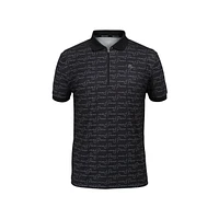 Men's 1/2 Zip AOP Technical Jersey Short Sleeve Polo