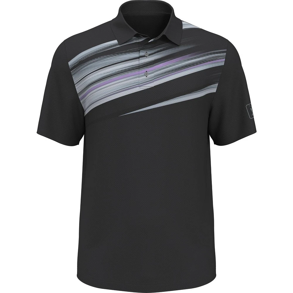 Men's Brush Stroke Short Sleeve Polo