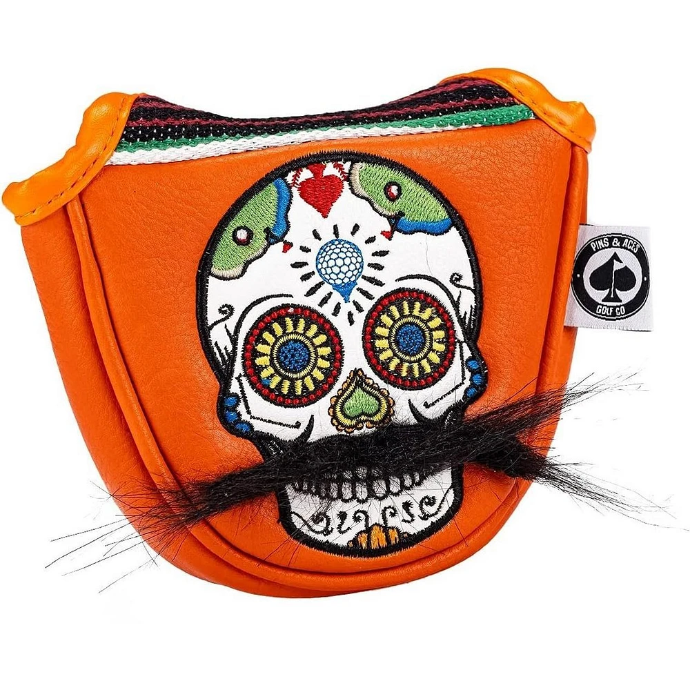 Mustache Sugar Skull Mallet Headcover