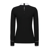 Women's Contrast Collar Pullover