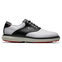 Men's Traditions Spikeless Golf Shoe - White/Black