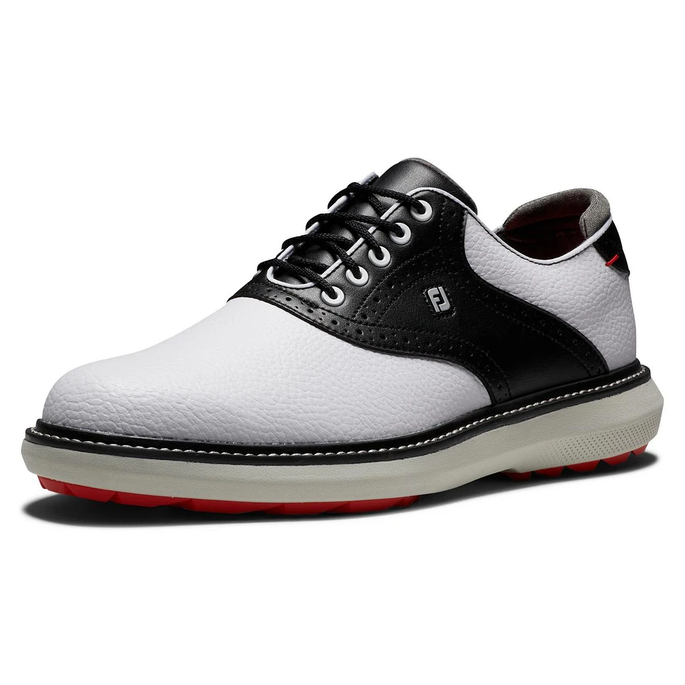 Men's Traditions Spikeless Golf Shoe - White/Black