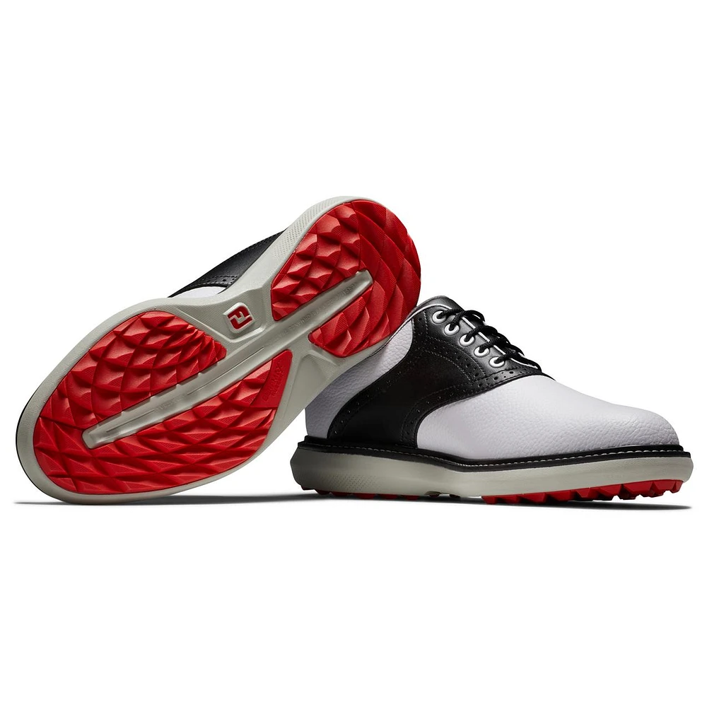 Men's Traditions Spikeless Golf Shoe - White/Black