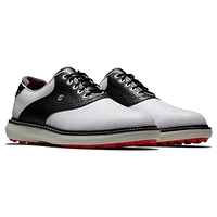 Men's Traditions Spikeless Golf Shoe - White/Black