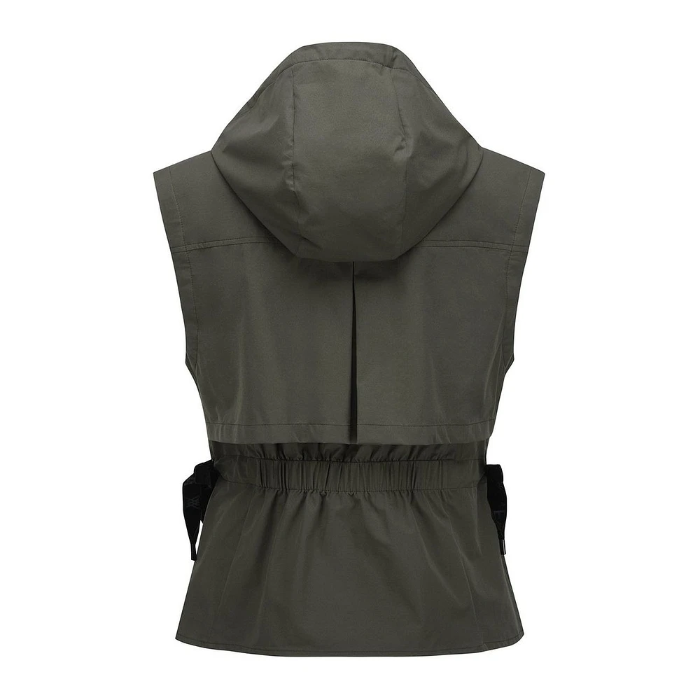 Women's Full Zip Hooded Vest