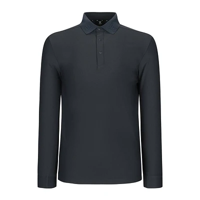 Men's Logo Collar Long Sleeve Polo