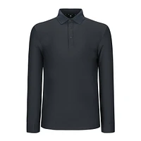 Men's Logo Collar Long Sleeve Polo