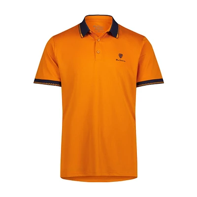 Men's Checker Pique Short Sleeve Polo