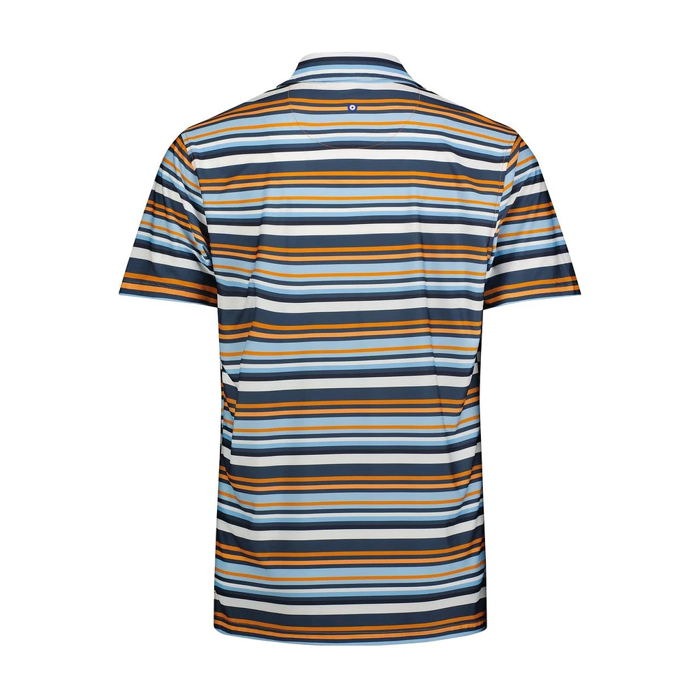 Men's Multi Stripe Short Sleeve Polo