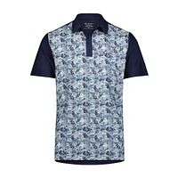 Men's Split Spot Geo Short Sleeve Polo