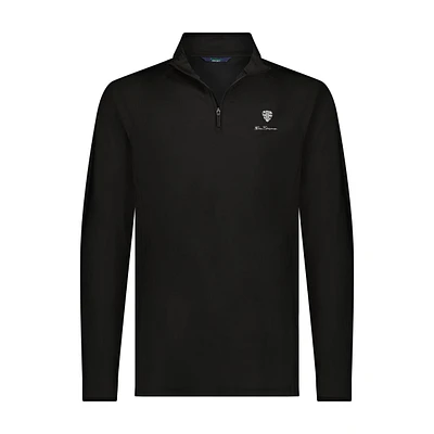 Men's Solid Pique 1/4 Zip Pullover