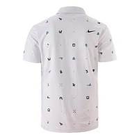 Men's Dri-Fit Tour Icon Print Short Sleeve Polo