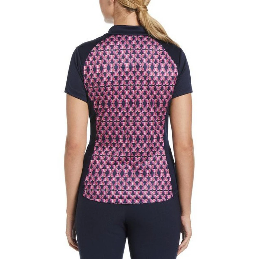 Women's Birdie Geo Print Short Sleeve Polo