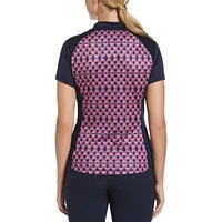 Women's Birdie Geo Print Short Sleeve Polo