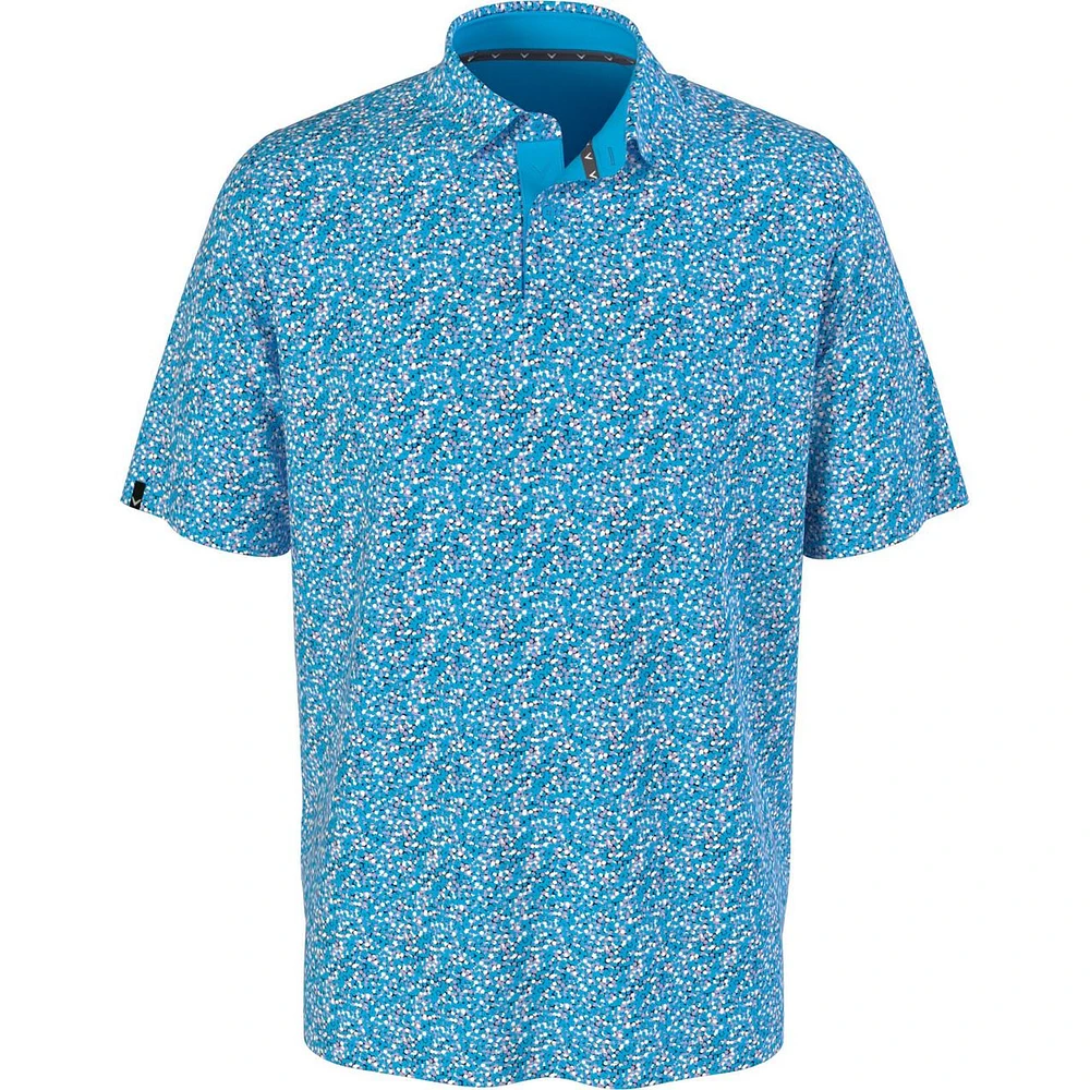 Men's Confetti Hex Short Sleeve Polo