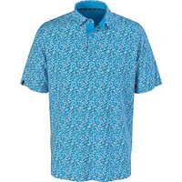 Men's Confetti Hex Short Sleeve Polo