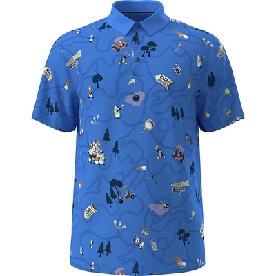 Men's Pete's Game Print Short Sleeve Polo