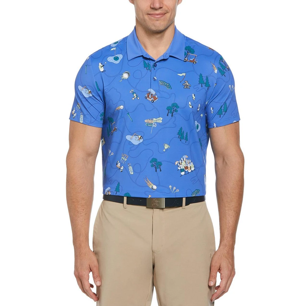 Men's Pete's Game Print Short Sleeve Polo