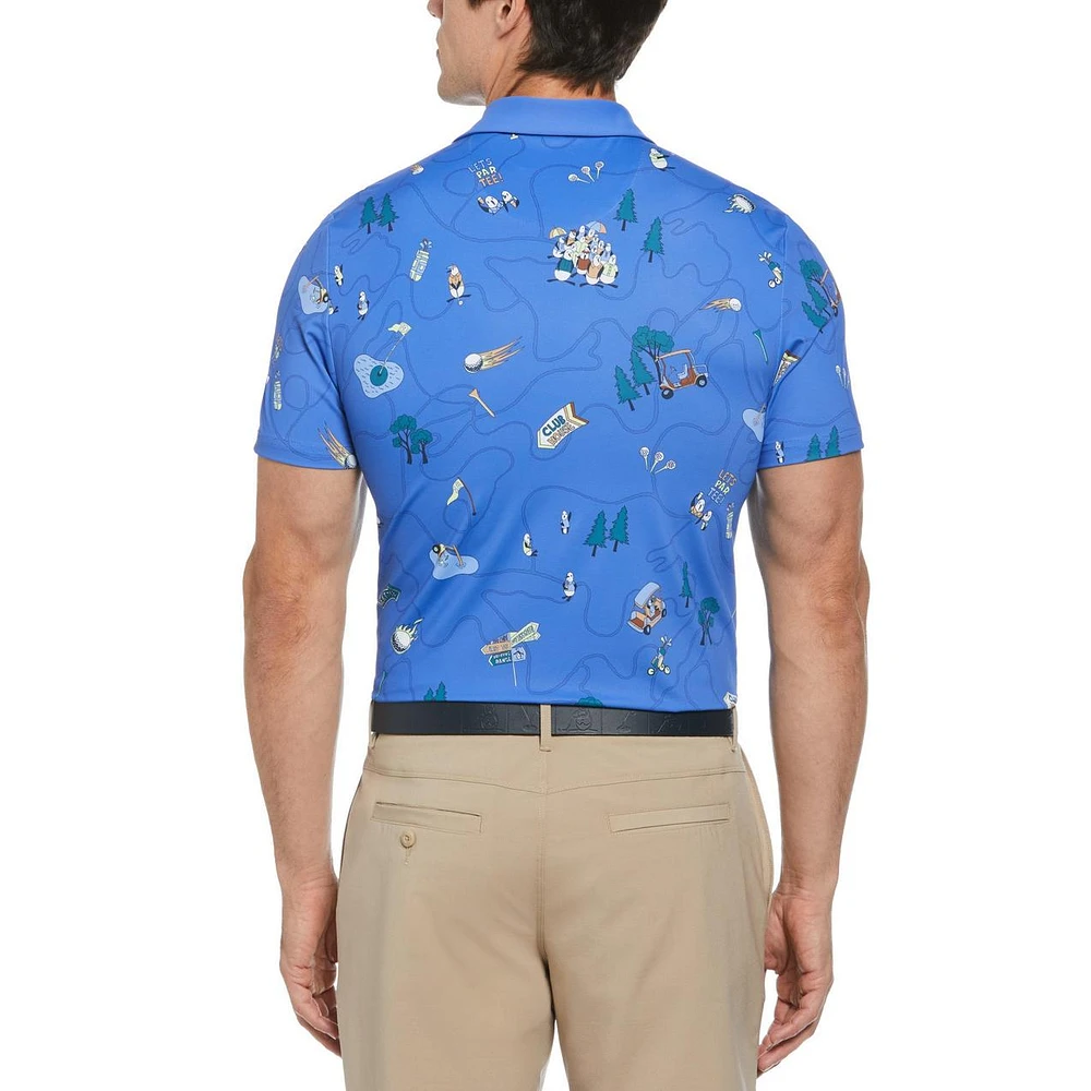 Men's Pete's Game Print Short Sleeve Polo