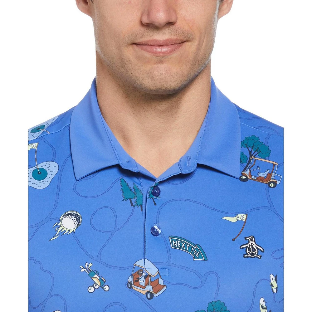 Men's Pete's Game Print Short Sleeve Polo