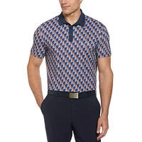 Men's Pete's Outline Heather Print Short Sleeve Polo