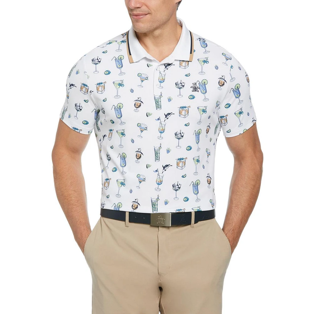 Men's 19th Hole Conversational Short Sleeve Polo