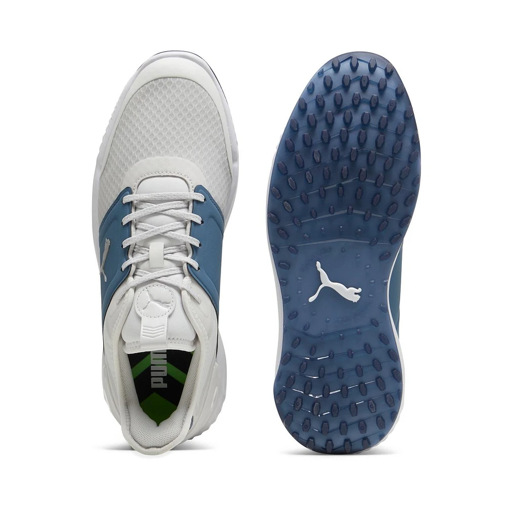 Men's Ignite Elevate Spikeless Golf Shoe - Light Grey/Blue