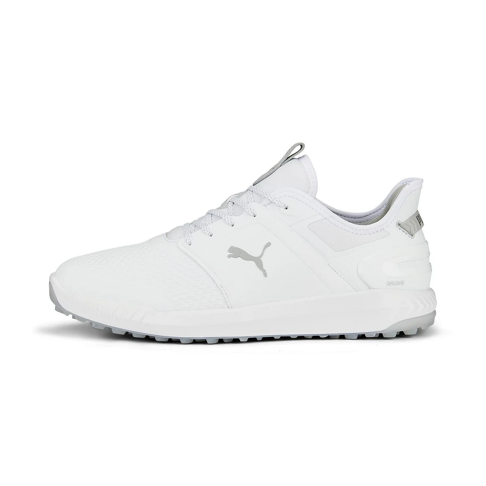Men's Ignite Elevate Spikeless Golf Shoe - White/Silver (Wide)