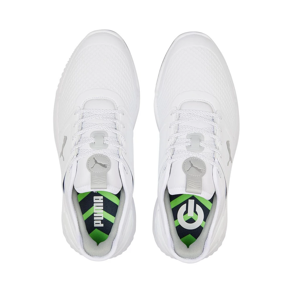 Men's Ignite Elevate Spikeless Golf Shoe - White/Silver (Wide)