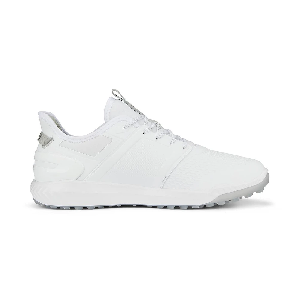 Men's Ignite Elevate Spikeless Golf Shoe - White/Silver (Wide)