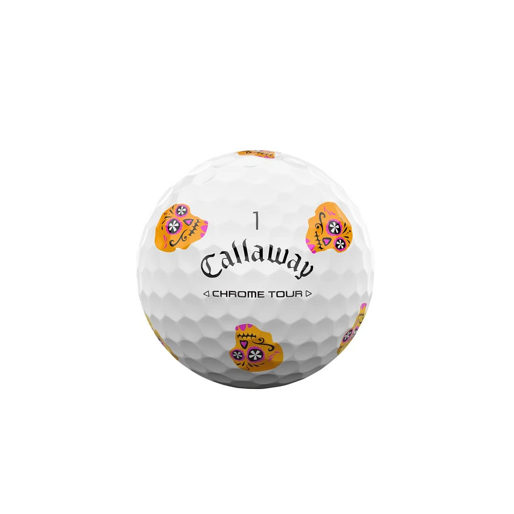 Limited Edition - Chrome Tour Golf Balls - Dia Muertos