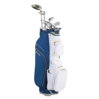 Kalea Gold 10-Piece Blue/White Cart Package Set