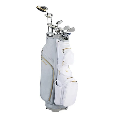 Kalea Gold 10pc Grey/White Cart Package Set