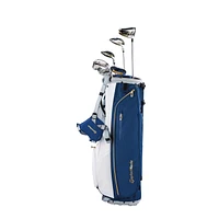 Women's Kalea Gold 10-Piece Blue/White Stand Package Set with Graphite Shafts