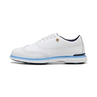 Men's Royale Wingtip Spikeless Golf Shoe - White/Blue