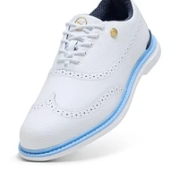 Men's Royale Wingtip Spikeless Golf Shoe - White/Blue