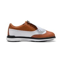 Men's AP Royale Wingtip Spikeless Golf Shoe - White/Brown