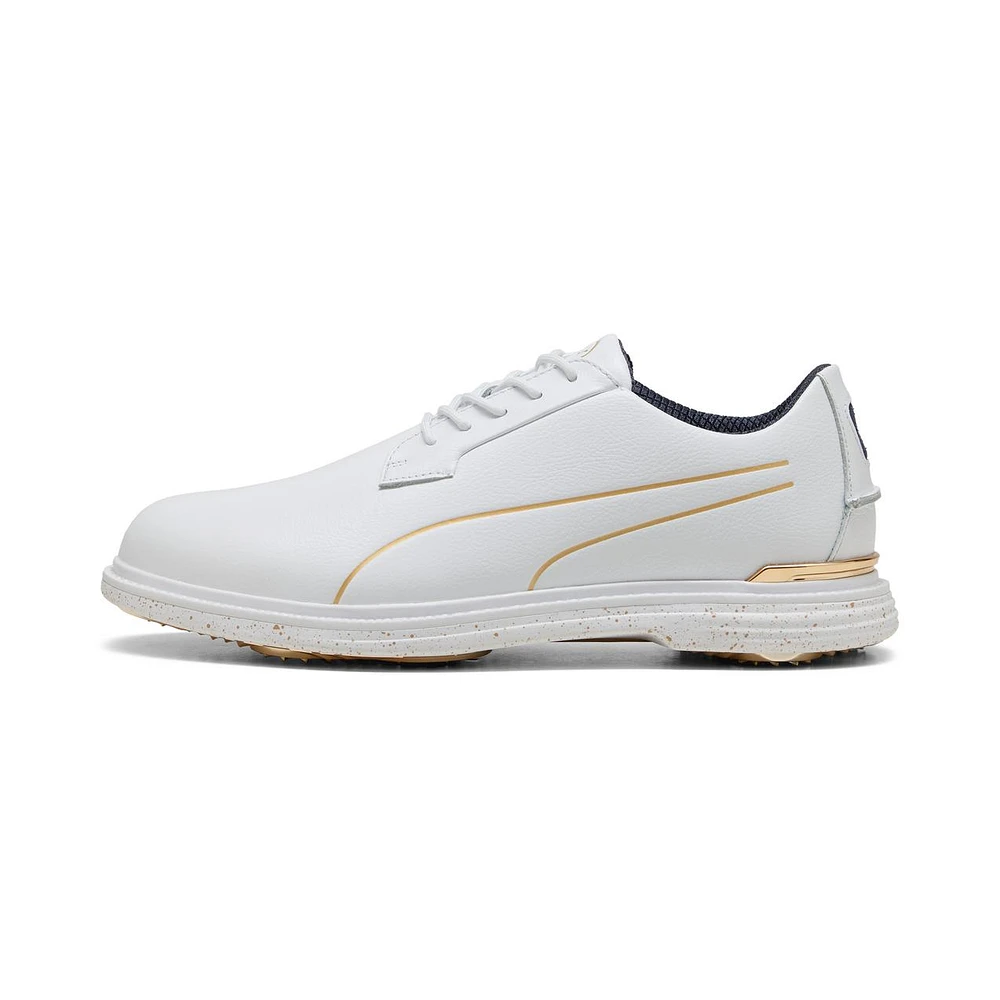 Men's Players Royale Spikeless Golf Shoe - White/Gold