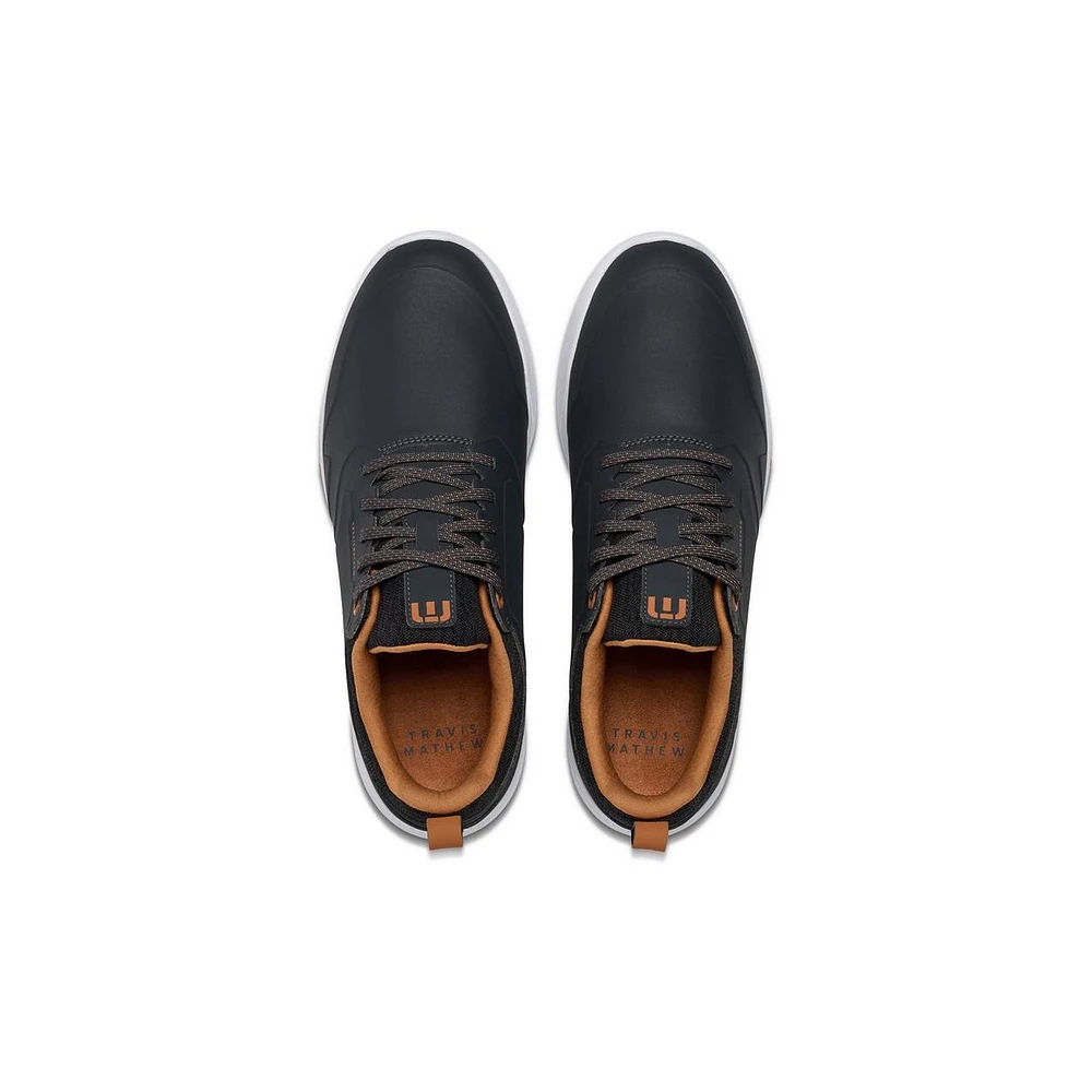 Men's Daily Pro Hybrid Spikeless Golf Shoe - Dark Grey/Brown