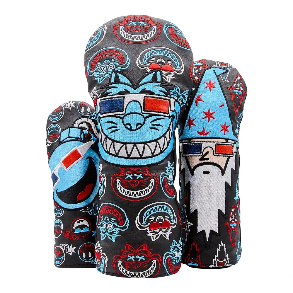 Limited Edition - Bettipalooza Wood Set Headcovers - 3D Glasses