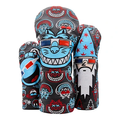 Limited Edition - Bettipalooza Wood Set Headcovers - 3D Glasses