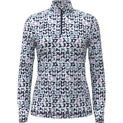Women's Butterfly Zip Sun Protection Long Sleeve Top
