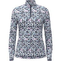 Women's Butterfly Zip Sun Protection Long Sleeve Top