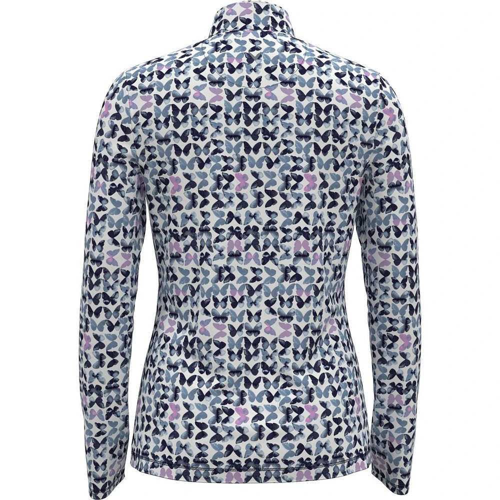 Women's Butterfly Zip Sun Protection Long Sleeve Top